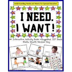 Autism Speech Language Writing BUNDLE - WANTS and NEEDS Interactive Books
